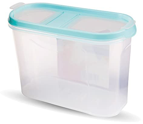 Bestlivings Vorratsdosen mit Deckel 1,4 Liter (Türkis), Luftdicht Schüttdose BPA frei für Lebensmittel, Vorratsbehälter Set - Frischhaltedosen 2 Klappdeckel