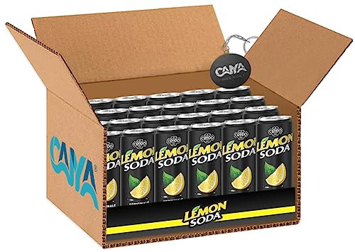 24X Lemonsoda L'Originale Limonata Italiana Lemon Soda 330ml [CAIYA® BOX da 24 Lattine] - Drink Summer 2023