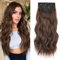 Xtrend 16 Zoll Locken Haarverlängerung Dunkles Braun Clip-in Haarverlängerung Synthetisches Haar für Frauen und Mädchen 4PCS Volles Set Dicke Locken Welle Synthetisches Haar (9#)