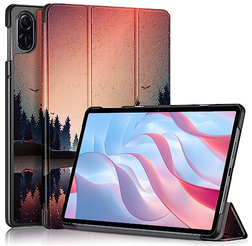 DINGGUAGUA Case for Honor Pad X9 11.5 inch 2023 Slim Lightweight Protective for Honor Pad X8 Pro Tablet Three Folding Hard Back Shell Stand Cover,Nightfall