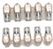 A2ZWORLD, Morsetti Unipolari 2 Stecche da 5 Pezzi, Trasparente Isolante Per Cavi Elettrici (Sezione 2.5 mm²)