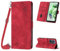 Mo-Beauty Custodia per Xiaomi Redmi Note 12 Pro 5G/Poco X5 Pro 5G, PU Pelle Portafoglio Flip Custodia a tracolla [Supporto] [Chiusura Magnetica] Cover per Redmi Note 12 Pro 5G - Rosso
