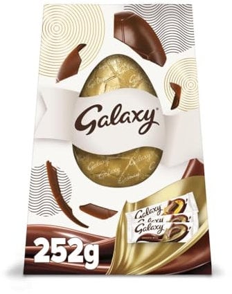 Galaxy Milk Chocolate Bar Indulgence Extra Large Easter Egg, Chocolate Gifts, 252g