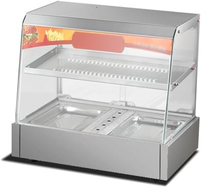 Commercial Heated Food Display Cabinet Small Desktop Egg Tart Chestnut Bread Beverage Manual Temperature Control,Stainlesssteel