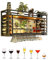 Pxkmouy 120x30x50cm Modern Metal Wall Mounted Wine Display Rack, Multi Functional Wine Storage Display Rack, Ceiling Shelf for Home, Restaurant, Bars
