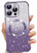 Phoona Cover Magnetica per iPhone 13 Pro, Glitter Custodia Compatibile con MagSafe, Anti Graffi, Non Ingiallente, Protezione Completa Case iPhone 13 Pro, con 2 Vetro Temperato, Viola