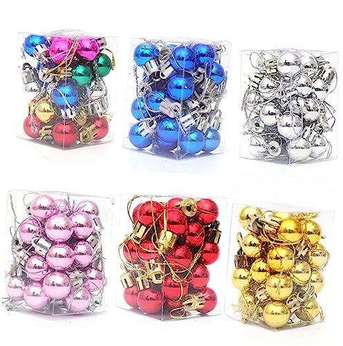 Cabilock 24st Weihnachtsanhänger Christbaumschmuck Kugeln Rote Dekorationen Christbaumschmuck Zum Aufhängen Weihnachtskranz Mini-Weihnachtskugel Weihnachtsfest Dekorationen Klein Handtuch