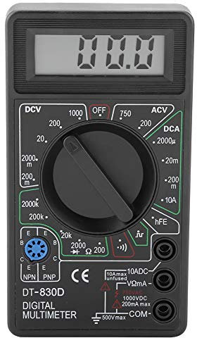 Professional Grade DT830D Mini LCD Display Digital Multimeter for Electrical Testing, Digital Voltmeter Ammeter Ohmmeter Instrument.
