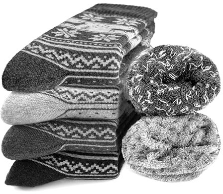 Occulto Herren Warme Wintersocken 6er Pack (Modell: Bille) Norweger 39-42