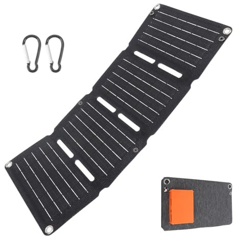 Solar Panel Bag, Portable Solar Power Charger Bag,Solar Power Charging Bag Phone Charger - Camping Solar Charger, Charging Panel, External Battery, Bag