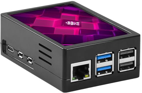 Aurevita For Raspberry Pi Screen, 3.5 inch Resistive Touchscreen, Mini Monitor, 320x480 Pixels Display, with Case and Fan (monitor for Pi 5)