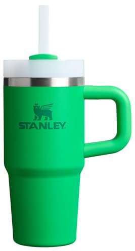 STANLEY Quencher H2.0 Tumbler with Handle and Straw, 3-Position Flowstate Lid, Travel Cup Holder Compatible, Insulated Stainless Steel, BPA-Free, 0.4 Litres, Meadow Colour