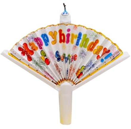 Wiederverwendbare Geburtstagskerzen mit Fächern, Überraschungskerze für Geburtstage, Cupcake-Kerzen, lustige Wunschkerze, einzigartige Geburtstagskerze für Partys und Geburtstagsfeiern