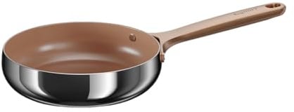 Berghoff Home Antihaft-Pfanne 20cm – PFAS-frei – Edelstahl Bratpfanne - Pfanne mit Antihaftbeschichtung – Universalpfanne für alle Herdarten – Roségold