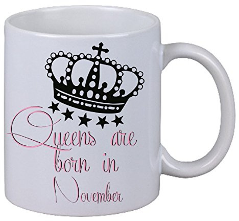 Kaffee Tasse Queens are born in November Geburtstag Königin Monat Geschenk