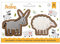 Decora 0255202 Set 2 Tagliapasta Asino E Pecorella In Plastica, Il Kit Ideale per Creare Decorazioni in Pasta di Zucchero o di Gomma, Made in Italy, Design originale. Confezione da 2 pezzi.