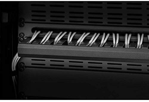 Renkforce RF-3429150 19 Zoll Netzwerkschrank-Kabelführung 1 HE Schwarz