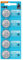 Vinnic Lot de 5 Piles Bouton CR2032 au Lithium 3 V - 1 Carte Blister
