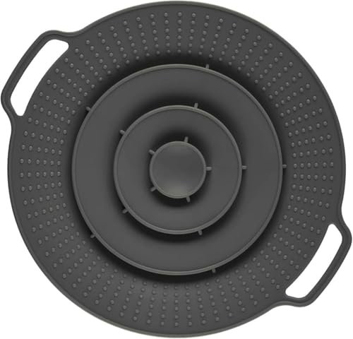 Tapa Silicona para Olla, Prueba de Derrames Accesorios Herramientas, Protector de Silicona para Ollas de Entre 15–25 cm de Diámetro, Tapa de Silicona, para Silicona Anti Salpicaduras Reutilizable