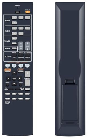 GOUYESHO Mando a Distancia de Repuesto RAV523 para Yamaha AV Receiver HTR-2067 YHT-1810 HTR2067 YHT1810 RAV523-ZJ66520 para Mando a Distancia Yamaha