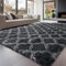 Sour Lemon Hochflor Teppich Grau Teppich Wohnzimmer 240x300 Waschbar Anti-Rutsch Extra Große Teppiche Schlafzimmer Flauschige Moderne Teppiche Matte Teppichen für Schlafzimmer Kinderzimmer