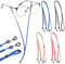 MXTIMWAN 4er Brillenband Leder Brillenbänder, Universal Brillenbänder Brillenkette, Brillenband Damen Herren, Einstellbarer Brille Cord Leder Brillen Seil für Lesebrille Sonnenbrille Schutzbrille