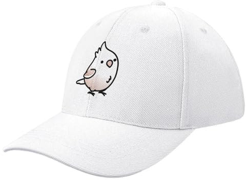 IIOGRAAW Basecap Baseballkappe mit weißem Gesicht und Zimt-Perlen-Nymphensittich, Symbol, Luxus-Mütze, Trucker-Mützen für Männer und Frauen