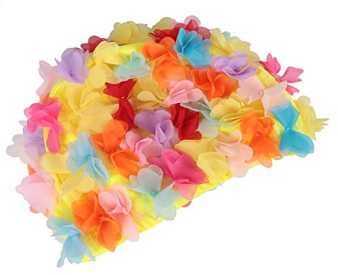 Milisten 1 Pz Design Cappellino Piscina Traspirante Lunghe Accessorio per Nuotatrici e Ragazze