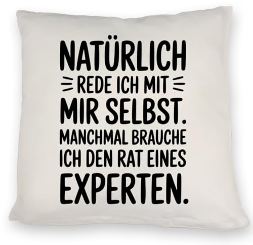 speecheese Expertengespräch Kissen mit Selbstironie Lustiges DekoKissen für Experten mit witzigem Spruch