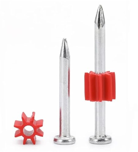 Chiodo In Acciaio for Cemento Anti-flessione Da 100 Pezzi Con Elevata Durezza for La Costruzione E La Ristrutturazione Di Muri Di Mattoni In Cemento for Uso Professionale(M3.5 * 42)