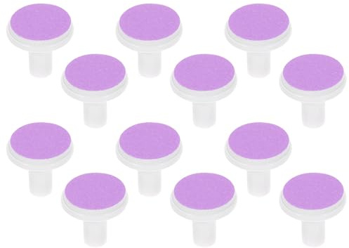 HOOTNEE 12pcs Accessoires Lime Ongles Bébé 6-12 Mois en Plastique et Papier Abrasif Pads de Remplacement pour Anniversaire