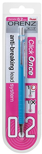 Pentel ORENZ PP502 Druckbleistift mit Anti-Minenbruch-Technologie, 0.2 mm, Härtegrad B, hellblau (1 Stück)