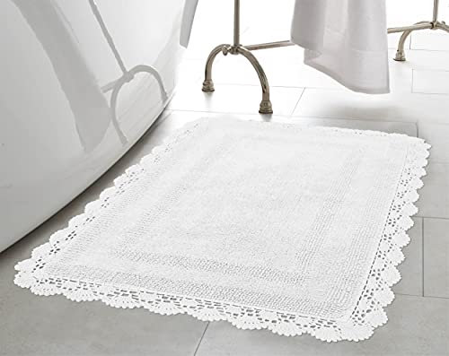Laura Ashley Häkel-Baumwolle, 53,3 x 86,4 cm, Cremeweiß