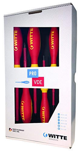 WITTE 670027 - Juego de 6 destornilladores PRO VDE (PL/PH)