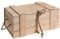 Meinposten Holzkiste mit Deckel Kiste Schatzkiste Schatztruhe Holzkasten Holz braun Truhe mit Deckel (H 15 x B 36 x T 26 cm)