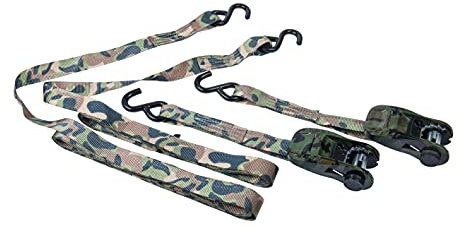 Connex Zurrgurt - Praktisches Set mit 2 Stück - Zweiteilig - 4,5 m x 25 mm - 500 kg maximale Belastbarkeit - Mit Spannratsche & S-Haken - Aus Polyester / Spanngurt / Ladungssicherung / B34464