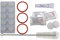 Premium Pflegeset 200926 Für Alle Siemens EQ Series + Bosch Vero Series Kaffeevollautomaten | 10 Reinigungstabletten, 5 Entkalkungstabletten, O-Ringe, Reinigungsbürste, 4g Silikonfett, QR Anleitung
