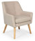 Fauteuil scandinave Gustav Tissu Beige