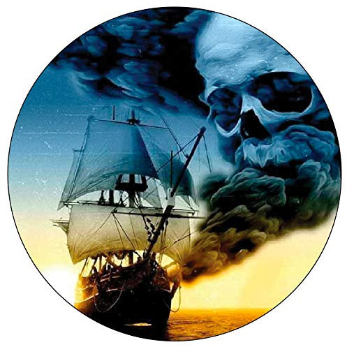 Black Pearl Reflective Sticker für Motorradhelm, Motiv: Pirat der Karibik