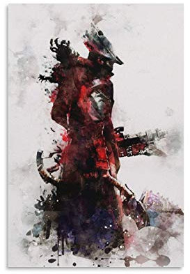 Heiwu Bloodborne Poster, dekoratives Gemälde, Leinwand, Wandkunst, Wohnzimmer, Poster, Schlafzimmer, Gemälde, 40 x 60 cm