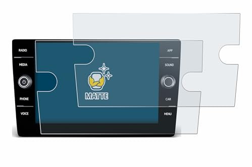 BROTECT Entspiegelungs-Schutzfolie für Volkswagen T6 2021 Discover Media 8 (2 Stück) Matte Displayschutz-Folie, Anti-Reflex, Anti-Fingerprint