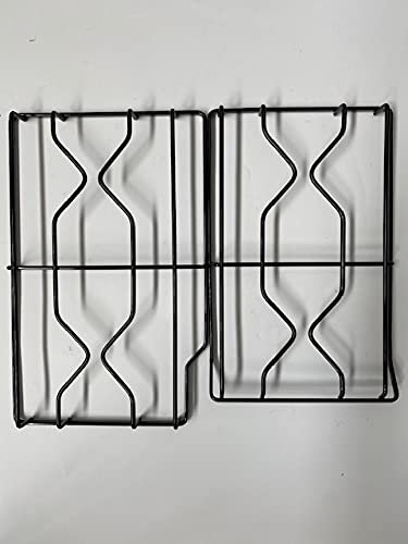COMPATIBILI CON Ariston Kit 2 griglie 448 x 283 mm. + 409 x 258 mm. in ferro smaltato lucido nero per cucina piano cottura PF640 - P0256/KIT
