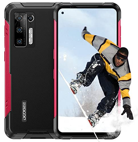 DOOGEE S97 PRO Outdoor Handy, Laser Entfernungsmesser 40m, Outdoor Smartphone Ohne Vertrag, 8GB+128GB 8500mAh Akku(Kabellose Ladung) 6.39 UHD IP68 NFC/GPS 2021, Android 11 Robustes Handy(Rot)