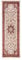 Mazovia Traditioneller Orientalischer Läufer Flur - Teppichläufer mit Blumen - Weich Flurläufer für Wohnzimmer, Schlafzimmer - Teppiche - Rot Creme - 80 x 200 cm