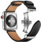 AIYIRUO Compatibile con Apple Watch 10 Cinturino in pelle 45mm 49mm 41mm 44mm 40mm Ricambio per Fibbia Deployante Uomo Donna per Compatibile con iWatch Serie 10 9 8 7 6 5 4 3 2 1