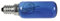 Lampe E14 25W kompatibel mit SIEMENS 00612235 26mmØ 83mm 230-240V blau für Kühlschrank