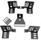 Trak Racer Universal 5 Lautsprechermontagesatz, verstellbare Lautsprecherhalterungen für Sim Rigs aus extrudiertem Aluminium, robuste Stahlkonstruktion, kompatibel mit TR40, TR80, TR120, TR160