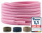 LaceHype 2 pares de cordones redondos de poliéster para zapatos de trabajo, botas, zapatos de exterior y zapatillas deportivas, cordones resistentes al desgarro, Rosa., 180 cm - 2 Paar