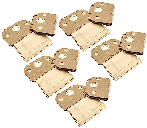 vhbw 50x Staubbeutel kompatibel mit Vorwerk Tiger VT 252, VT 250, VT 251 Staubsauger - 29,5cm x 22,5cm Sandfarben