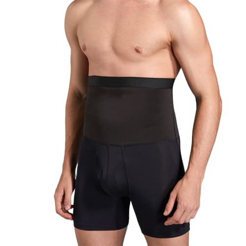 YLSHSQSMWJD Ventre Plat Sauna Short Legging Sudation Homme Shapewear Taille Haute Perte Poids Pantalon Idéal pour Minceur Fitness Jogging Yoga(Color:银色,Size:3XL)
